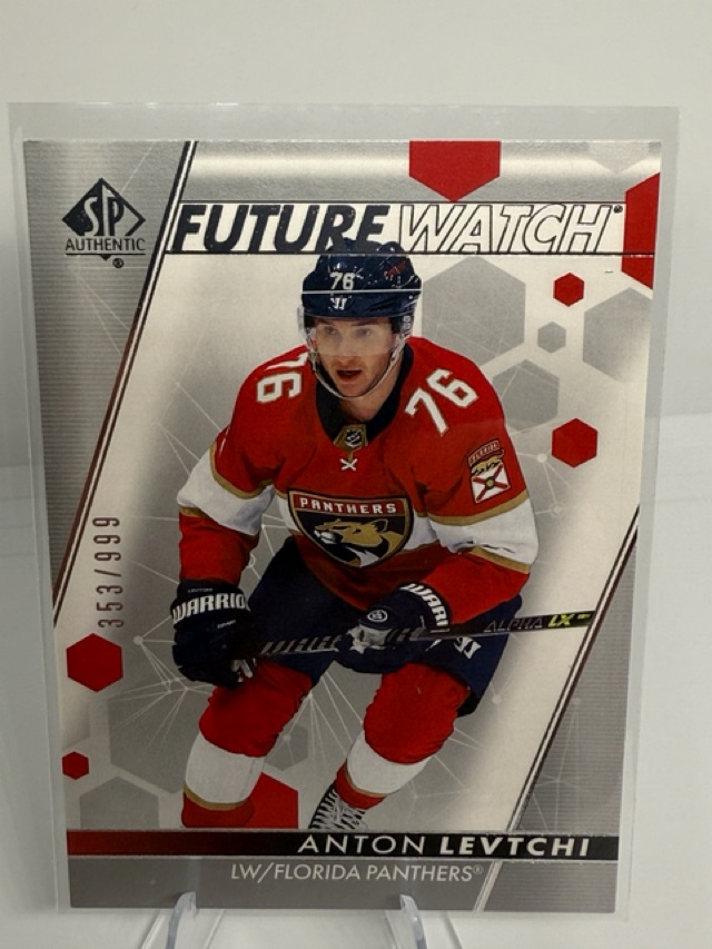 2022-23 SP Authentic Anton Levtchi #193 RC, SN999 front