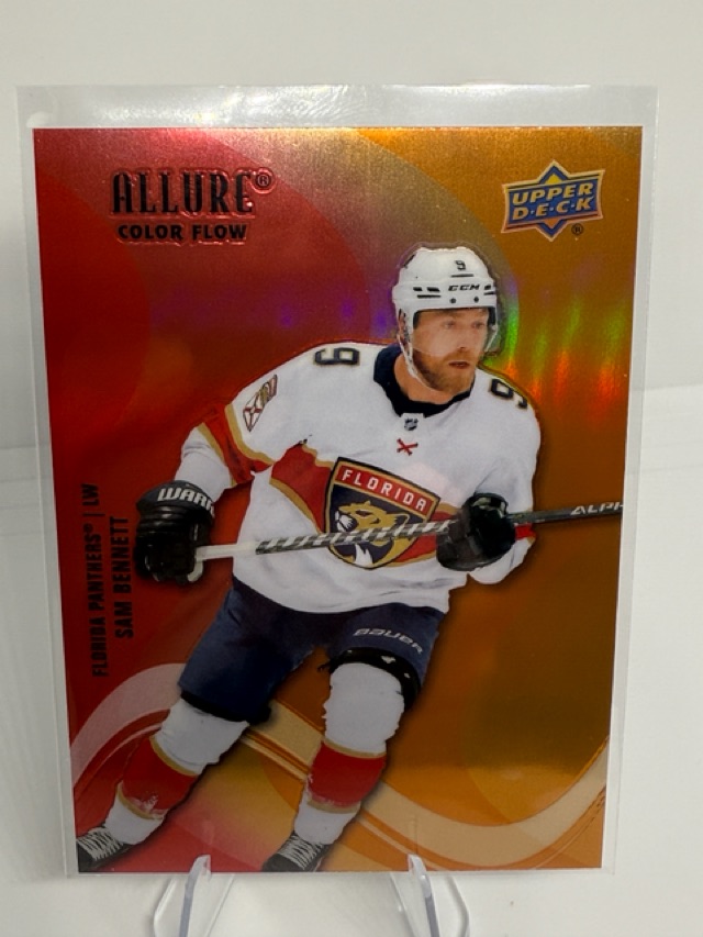 2022-23 Upper Deck Allure - Color Flow Red-Orange Sam Bennett #SF-61 front