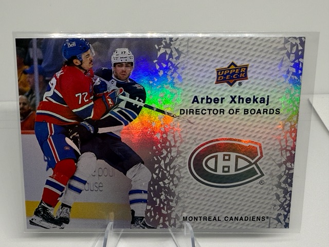 2023-24 Upper Deck - Director of Boards Arber Xhekaj #DB-10 front