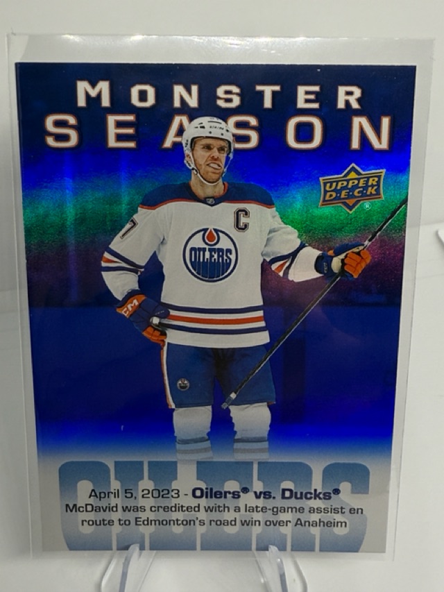 2023-24 Upper Deck - Monster Season Connor McDavid #MS-79 front