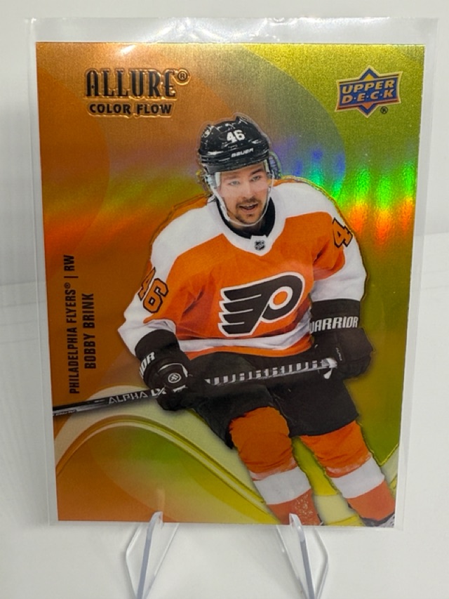 2022-23 Upper Deck Allure - Color Flow Orange-Yellow Bobby Brink #SF-53 front