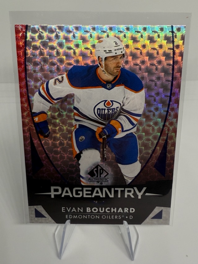 2023-24 SP Authentic - Pageantry Red Evan Bouchard #P-2 front
