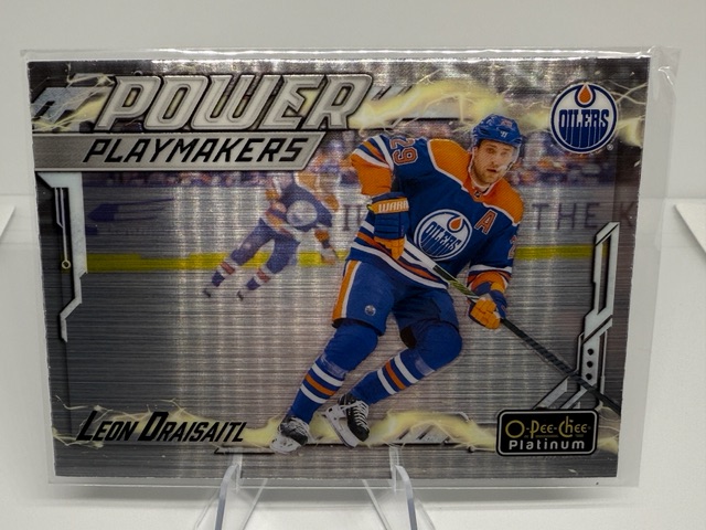 2024-25 O-Pee-Chee Platinum - Power Playmakers Leon Draisaitl #PM-14 front