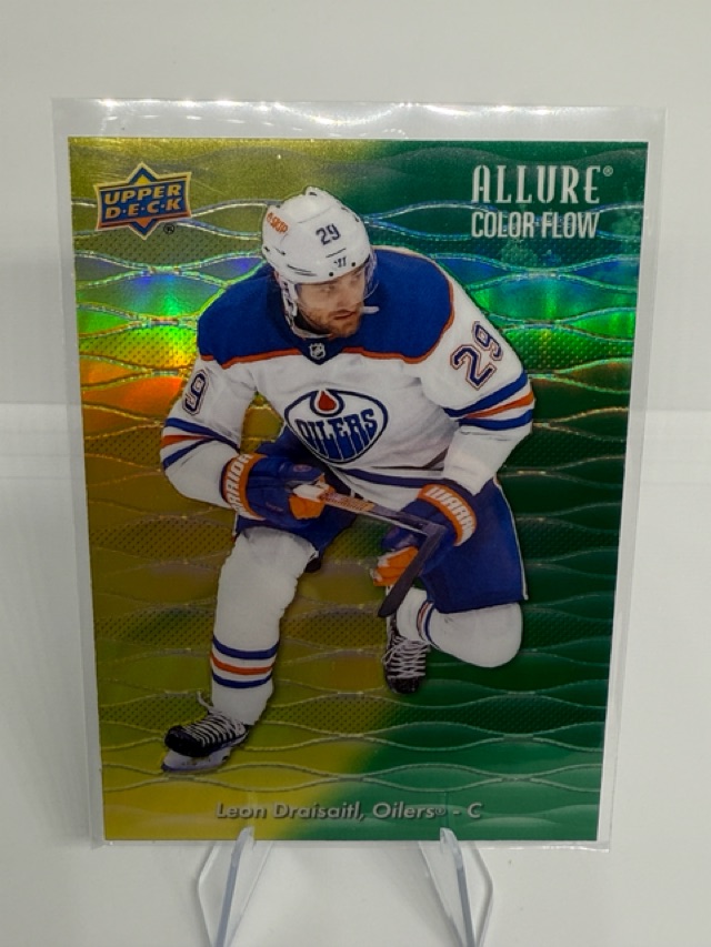 2023-24 Upper Deck Allure - Color Flow Yellow-Green Leon Draisaitl #CF-26 front
