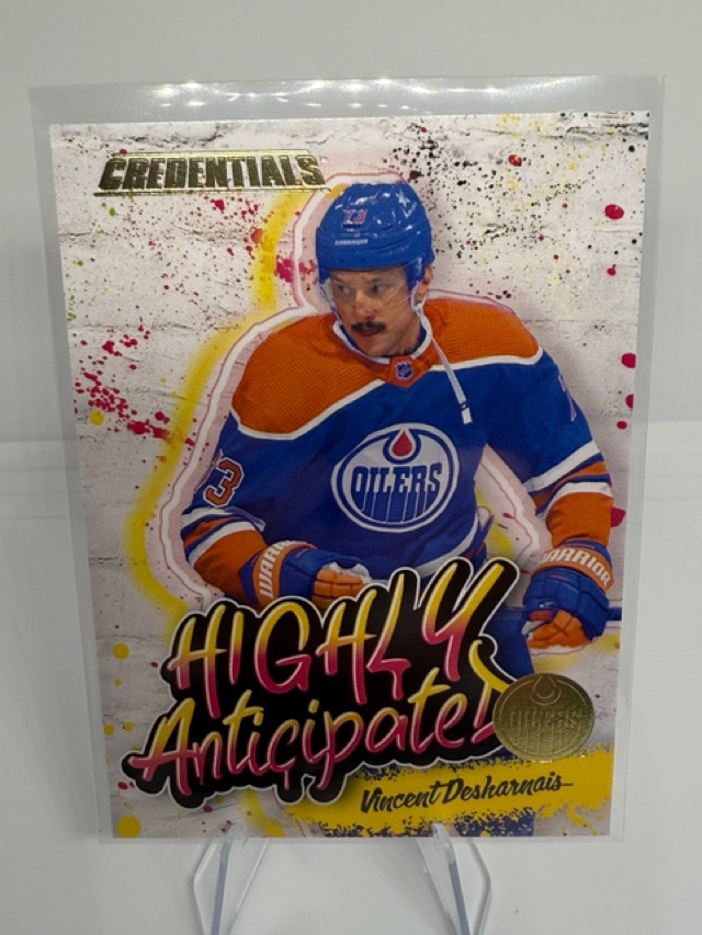 2023-24 Upper Deck Credentials - Highly Anticipated Vincent Desharnais #HA-37 front