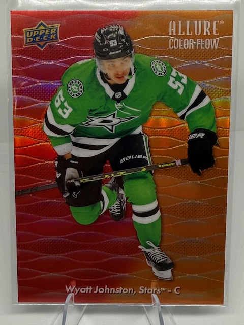 2023-24 Upper Deck Allure - Color Flow Red-Orange Wyatt Johnston #CF-14 front