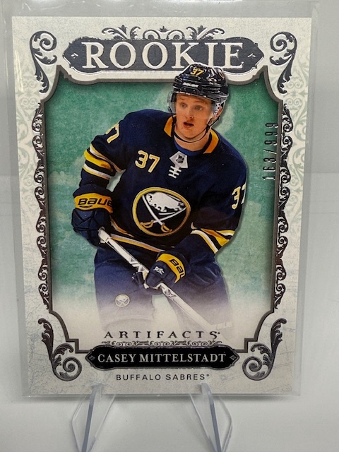 2018-19 Upper Deck Artifacts Casey Mittelstadt #176 RC, SN999 front