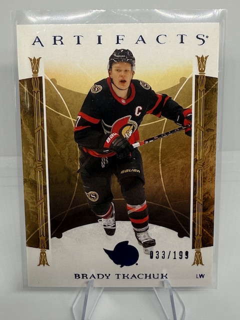 2022-23 Upper Deck Artifacts - Copper Brady Tkachuk #112 SN299 front
