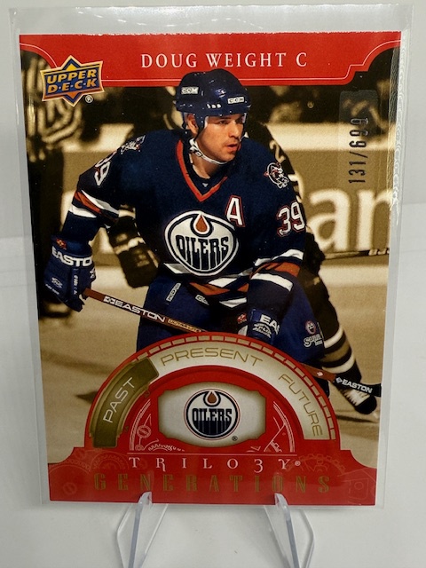 2022-23 Upper Deck Trilogy - Generations Red Doug Weight #TG-13A SN699 front