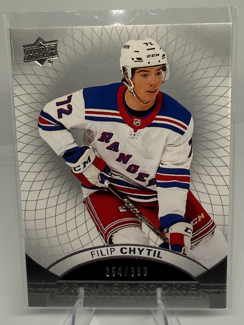 2017-18 Upper Deck Premier Filip Chytil #73 RC, SN399 front
