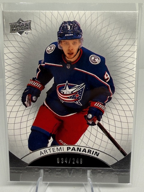 2017-18 Upper Deck Premier Artemi Panarin #12 SN249 front