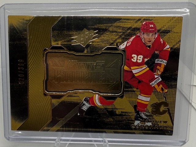 2023-24 SPx - Finite Rookies Gold Matthew Coronato #F-37 SN399 front