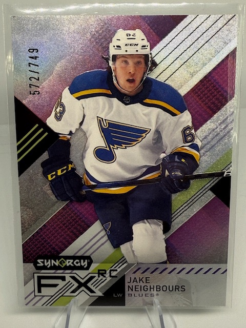 2021-22 Upper Deck Synergy - Synergy FX Rookies Jake Neighbours #FXR-JN SN749 front