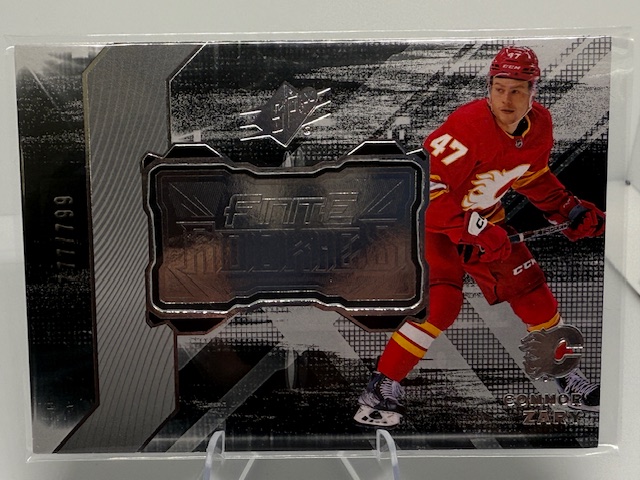 2023-24 SPx - Finite Rookies Connor Zary #F-10 SN799 front