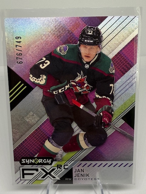 2021-22 Upper Deck Synergy - Synergy FX Rookies Jan Jenik #FXR-JJ SN749 front