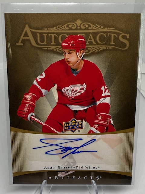 2023-24 Upper Deck Artifacts - 2005-06 Retro Auto Facts Adam Graves #RAF-AG AU front