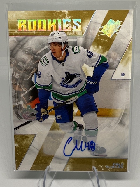 2023-24 SPx - Autographs Cole McWard #113 AU, RC front