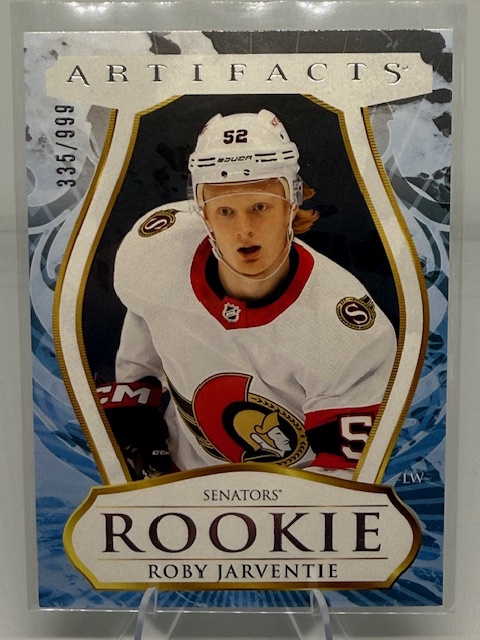 2023-24 Upper Deck Artifacts Roby Jarventie #221 RC, SN999 front
