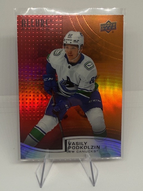 2021-22 Upper Deck Allure - Rainbow Red-Orange Vasily Podkolzin #R-4 front