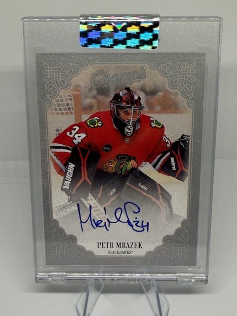 2023-24 Upper Deck Clear Cut - Champs Autos Petr Mrazek #C-PM AU front