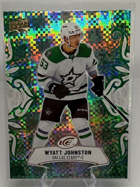 2024-25 Upper Deck Ice - Emerald Green Wyatt Johnston #63 front