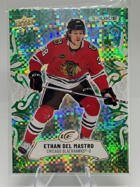 2024-25 Upper Deck Ice - Emerald Green Ethan Del Mastro #115 front