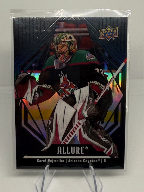 2022-23 Upper Deck Allure - Black Rainbow Karel Vejmelka #35 front