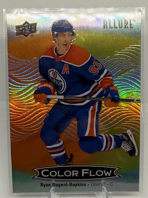 2024-25 Upper Deck Allure - Color Flow Orange-Yellow Ryan Nugent-Hopkins #CFL-49 front