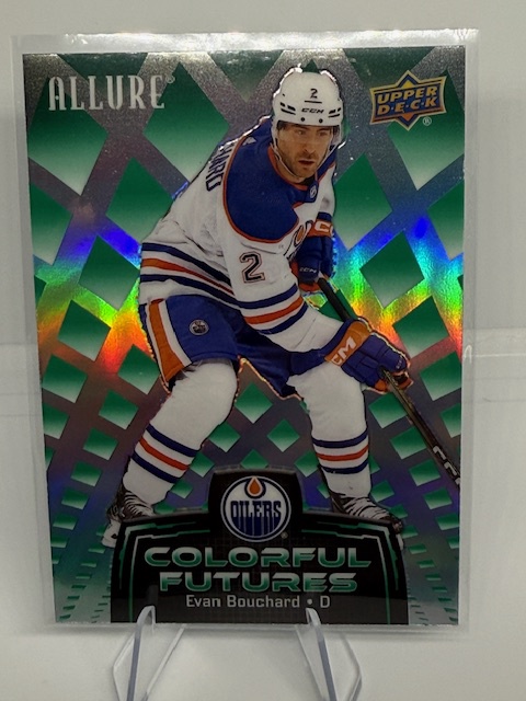 2024-25 Upper Deck Allure - Colorful Futures Green Evan Bouchard #CF-12 front