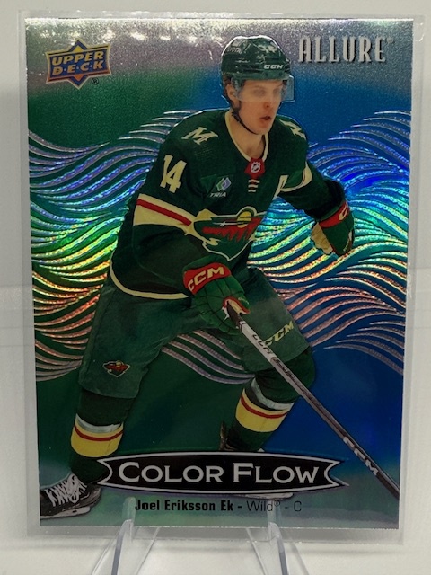 2024-25 Upper Deck Allure - Color Flow Green-Blue Joel Eriksson Ek #CFL-24 front
