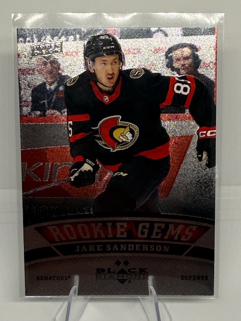 2022-23 Upper Deck - 2006-07 Black Diamond Retro Jake Sanderson #BD-26 front