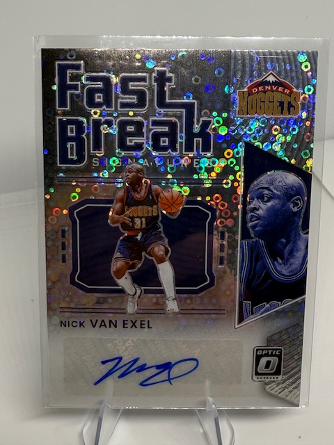 2021-22 Donruss Optic - Fast Break Signatures Nick Van Exel #FB-NVE AU front