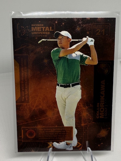 2021 SkyBox Metal Universe Champions - Copper Collin Morikawa #21 front