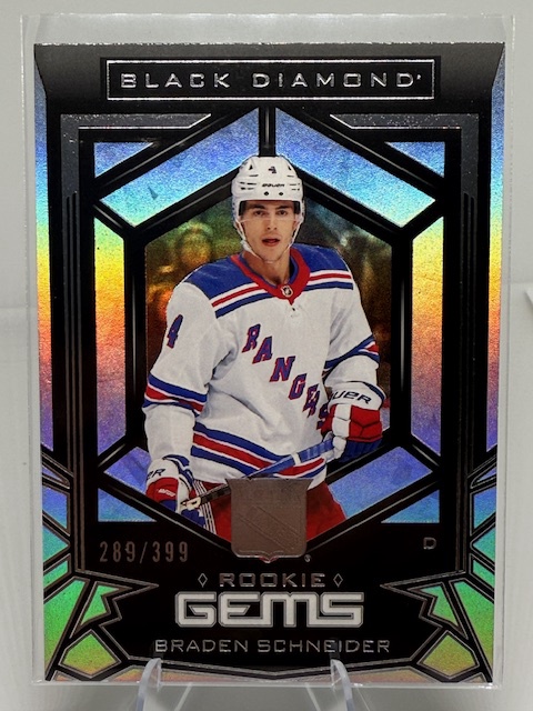 2022-23 Upper Deck Black Diamond - Rookie Gems Braden Schneider #RG-BS SN399 front
