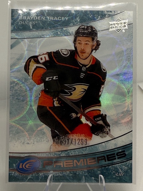 2022-23 Upper Deck Ice Brayden Tracey #167 RC, SN1299 front