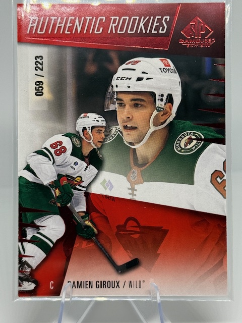 2023-24 SP Game Used - Red Damien Giroux #268 RC, SN223 front