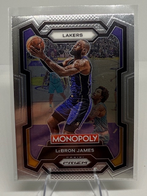 2023-24 Panini Prizm Monopoly LeBron James #40 front