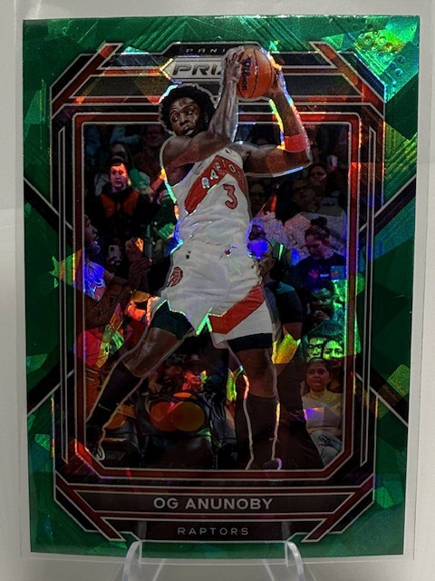 2022-23 Panini Prizm - Prizms Green Ice OG Anunoby #22 front