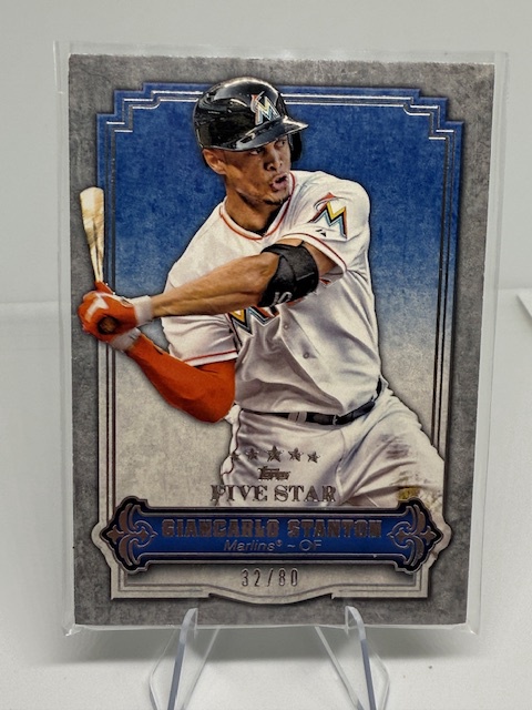 2012 Topps Five Star Giancarlo Stanton #14 SN80 front
