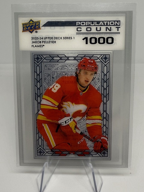 2023-24 Upper Deck - Population Count 1000 Jakob Pelletier #PC-9 front