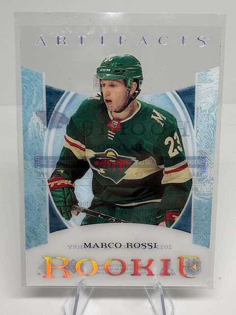 2022-23 Upper Deck Artifacts - Clear Cut Rookies Marco Rossi #CCR-16 front