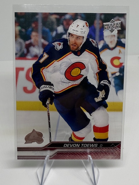 2023-24 Upper Deck - Clear Cut Devon Toews #46 front