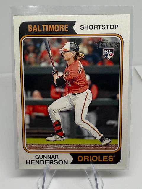 2023 Topps Heritage Gunnar Henderson #64 RC front