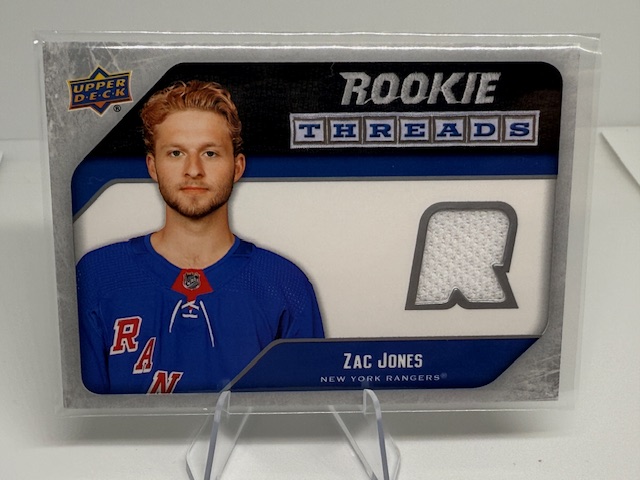 2021-22 Upper Deck - Rookie Threads Retro Zac Jones #RT-ZJ MEM front