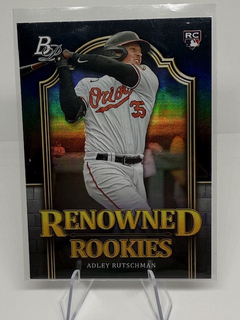 2023 Bowman Platinum - Renowned Rookies Adley Rutschman #RR-3 front