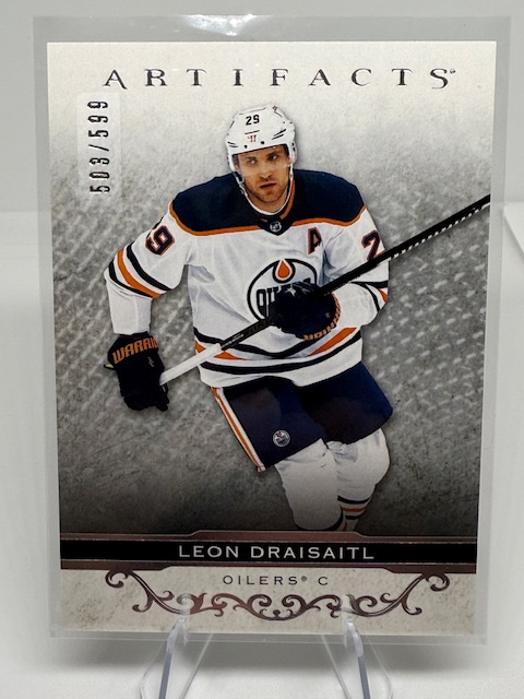 2021-22 Upper Deck Artifacts Leon Draisaitl #137 SN599 front