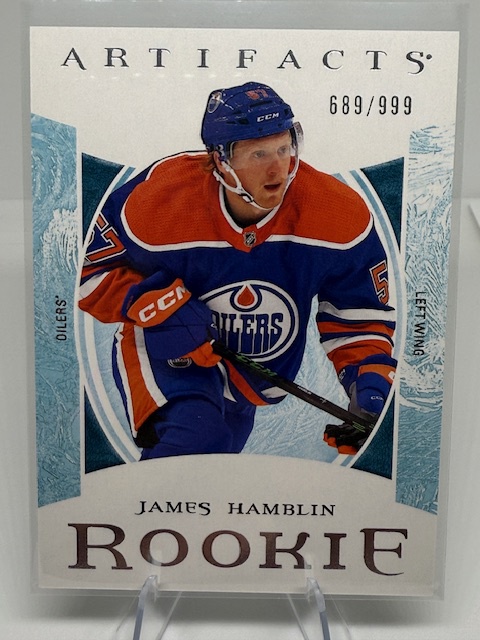 2022-23 Upper Deck Artifacts James Hamblin #RED241 RC, SN999 front