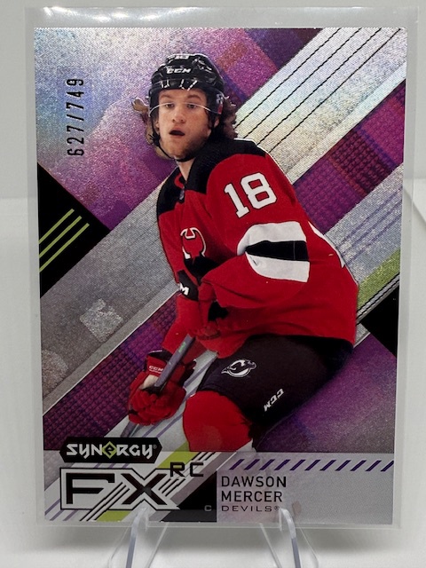 2021-22 Upper Deck Synergy - Synergy FX Rookies Dawson Mercer #FXR-ME SN749 front