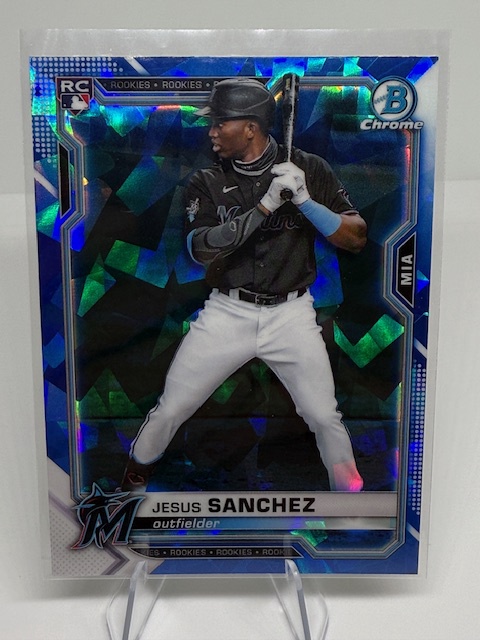 2021 Bowman Chrome Sapphire Edition Jesus Sanchez #35 RC front