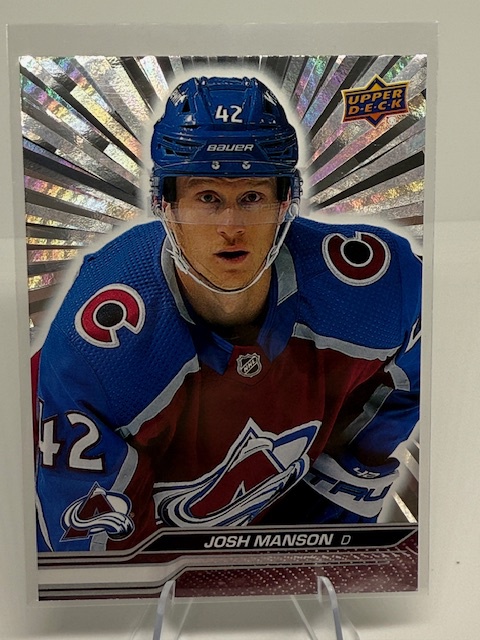 2023-24 Upper Deck - Outburst Silver Josh Manson #298 front